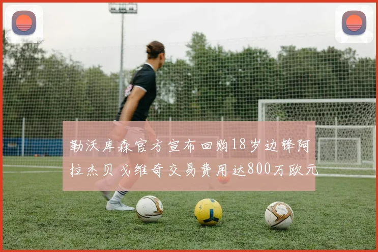 勒沃库森官方宣布回购18岁边锋阿拉杰贝戈维奇交易费用达800万欧元